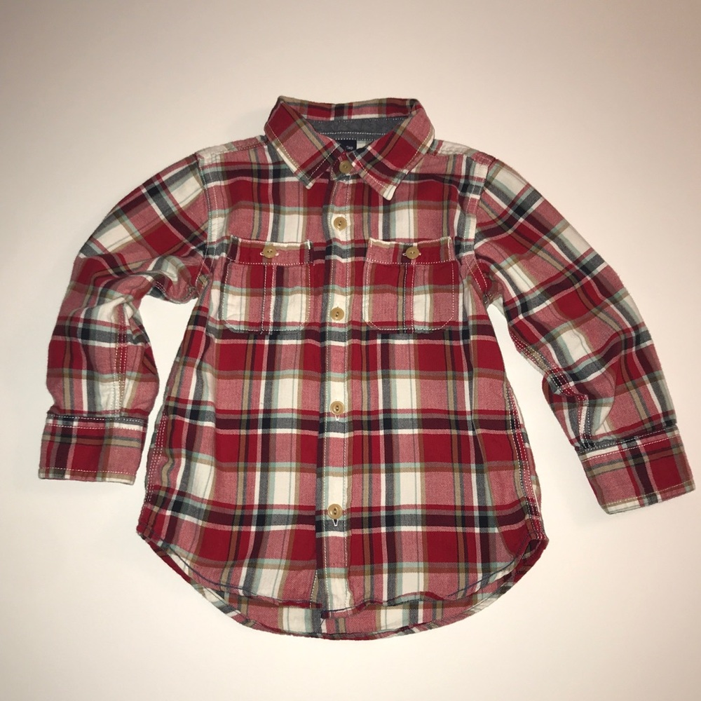 Baby Gap Flannel Button Down Shirt Sz:‎ 3T